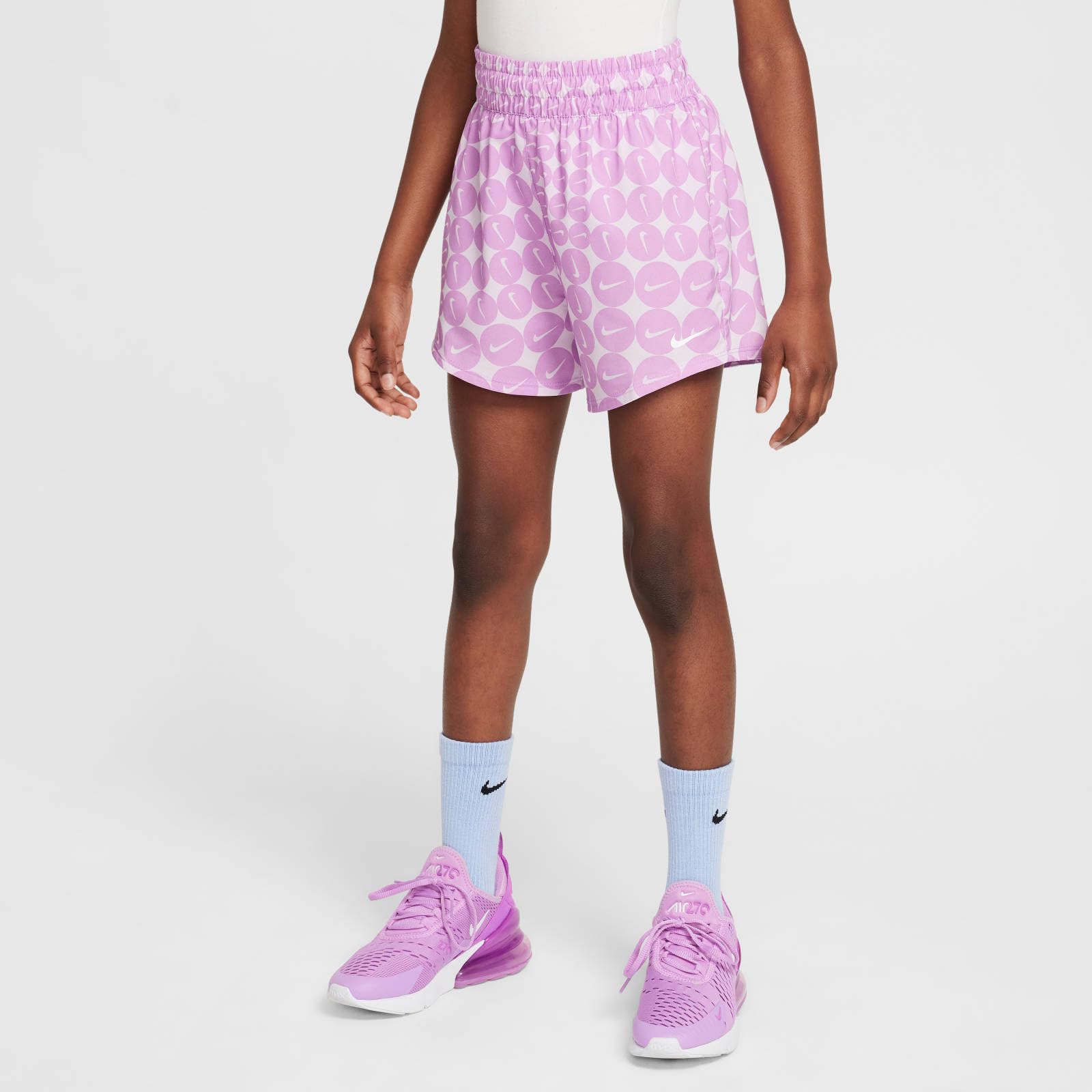 NIKE One Webshorts Mit Hohem Bund Für Ältere Kinder (Mädchen) - Pantalones Cortos de Cintura Alta para niños Mayores (niñas) Niñas