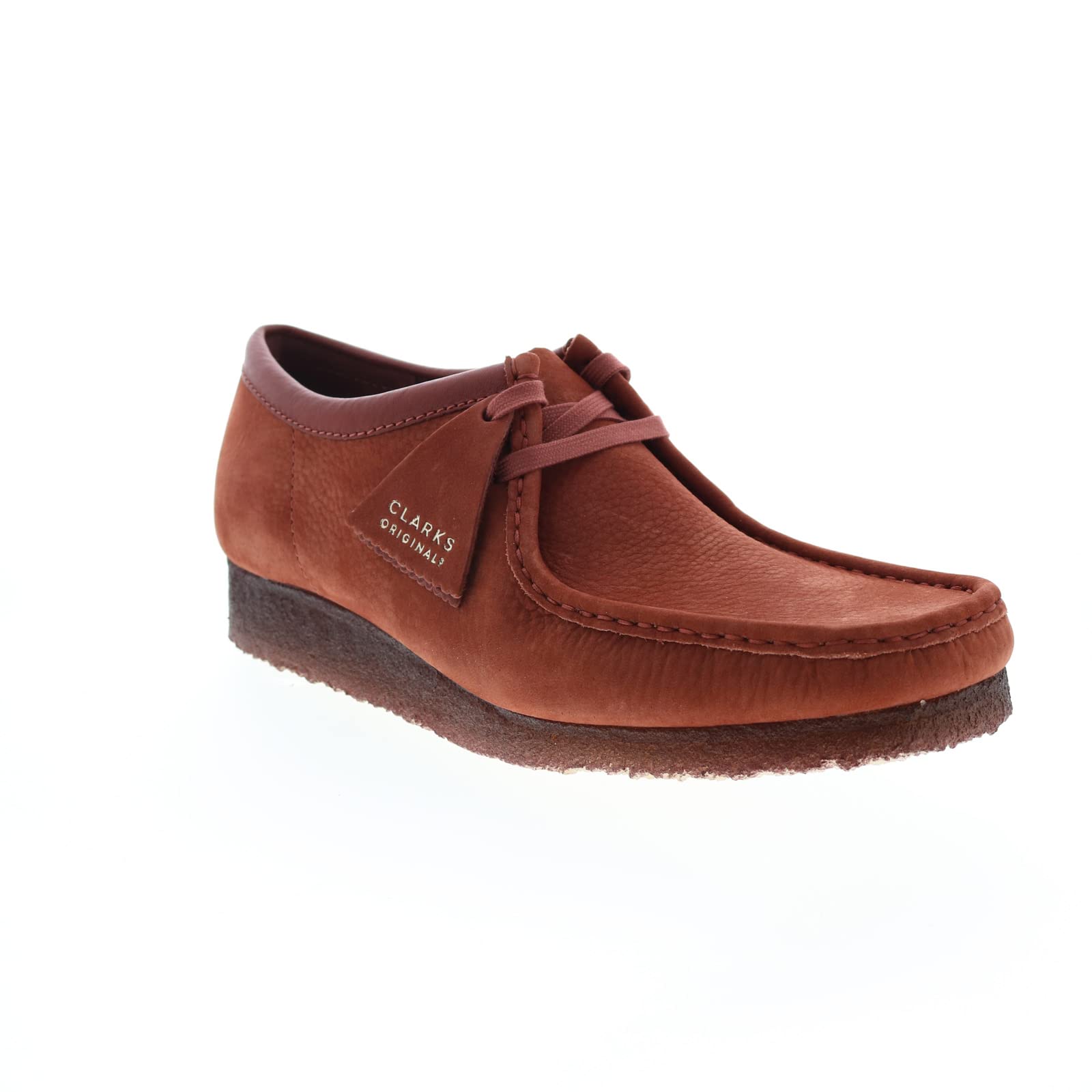 Clarks Wallabee Burgundy Nubuck 10.5 D (M)