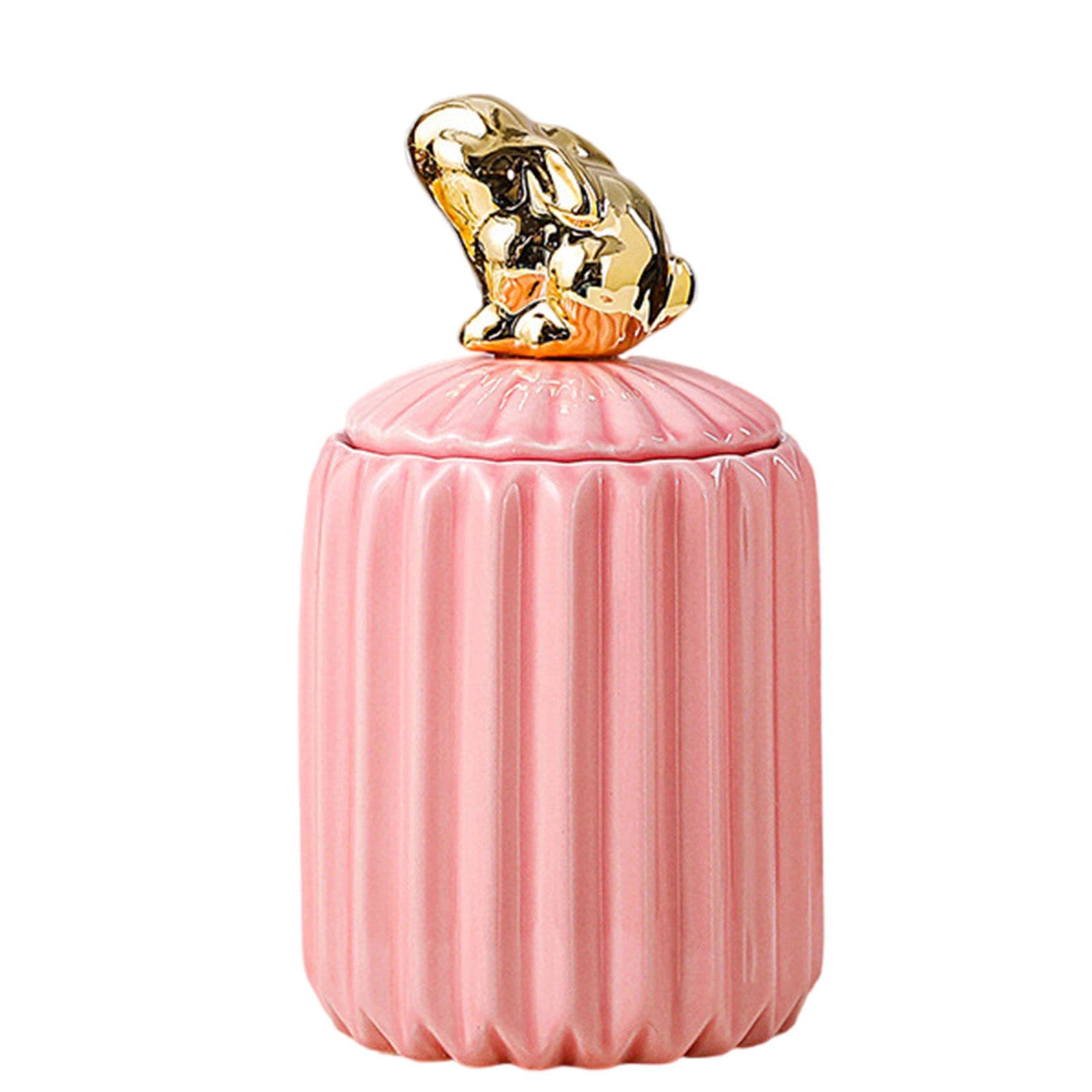 Urn, Beautiful Tiny Keepsake Urns - Suitable for Cemetery Burial or Niche(Rabbit)