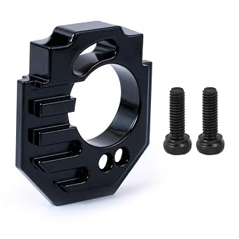 LSG RC Upgrade Motor Mount for Arrma 1/18 4WD Granite Grom Mega 380 Brushed 4x4 Monster Truck ARA2102 Aluminum Adjustable Motor Heatsink Mount Set Black