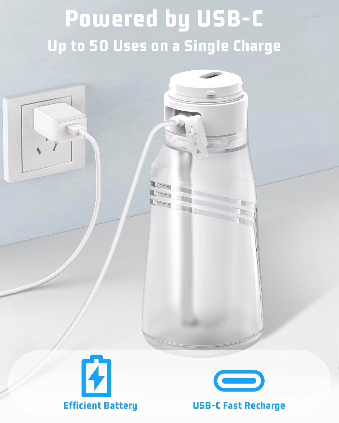 Bidet portatile da viaggio con bottiglia da 400 ml, 3 modalità di pressione | Bidet elettrico ricaricabile da viaggio, spruzzatore portatile impermeabile per bidet per donne uomini pulizia del bambino