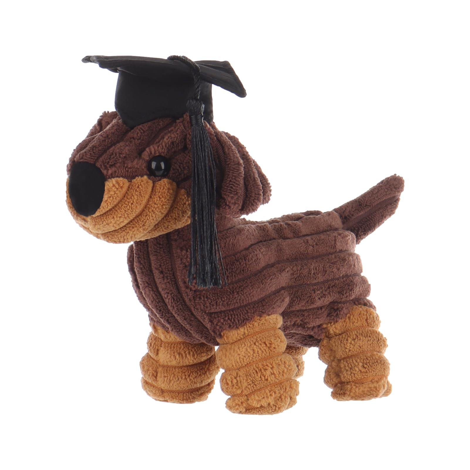 Apricot Lamb Graduated Henry Dachshund Stuffed Animals Soft Plushies for Baby Girl and Boy Plush Toys for Kids Fluffy Brown Dog Puppy 6.7 Inches - Image 3
