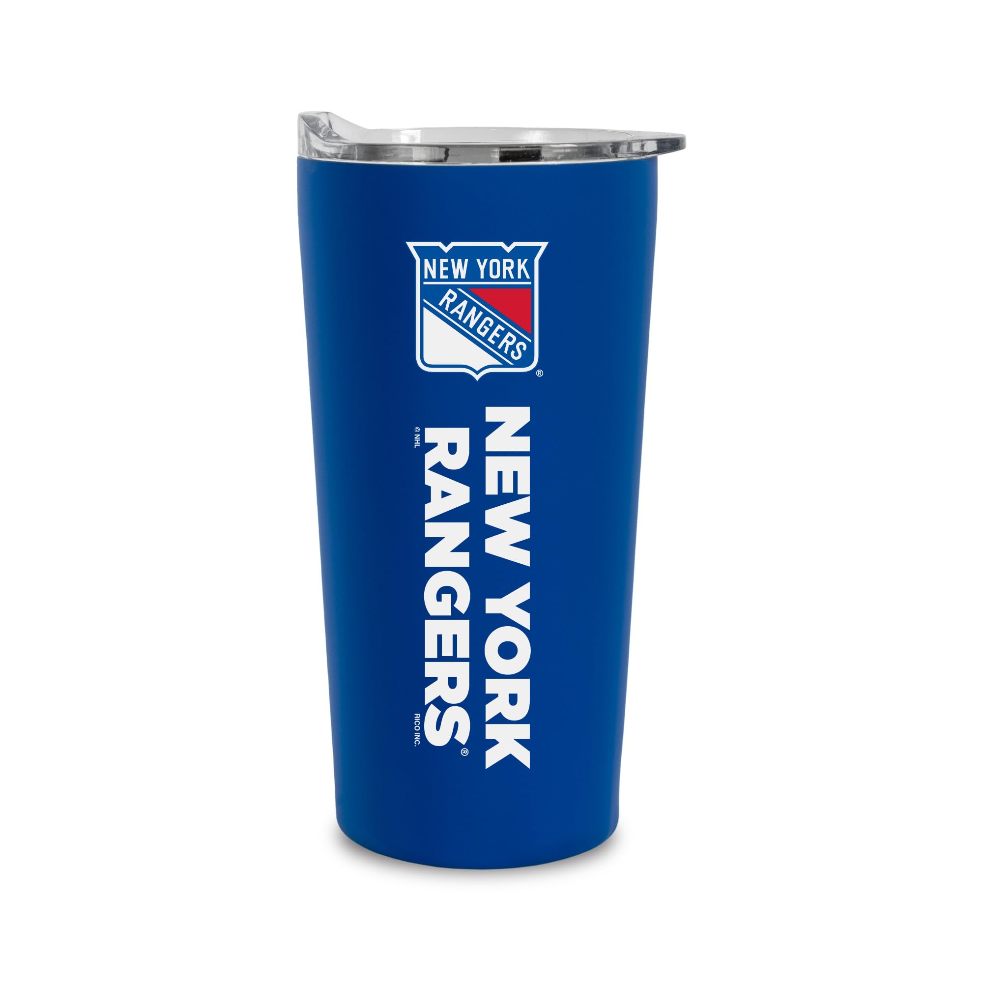 Rico Industries New York Rangers Nhl Hockey 18Oz Soft Touch, Easy Grip Tumbler