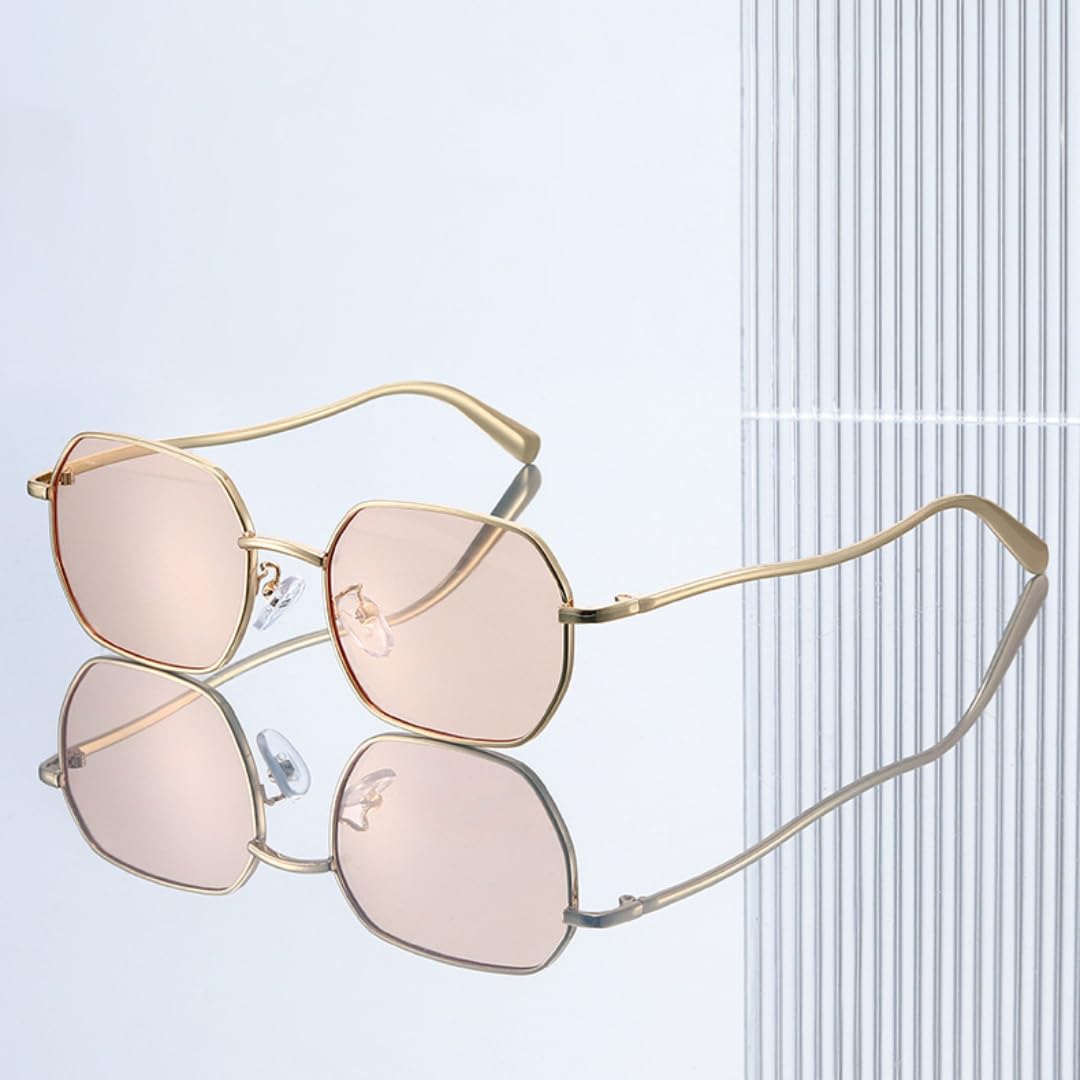 Moda Poligono Occhiali Da Sole Delle Donne Retro Telaio In Metallo Tonalità Uv400 Occhiali Femminile Punk Uomini Occhiali