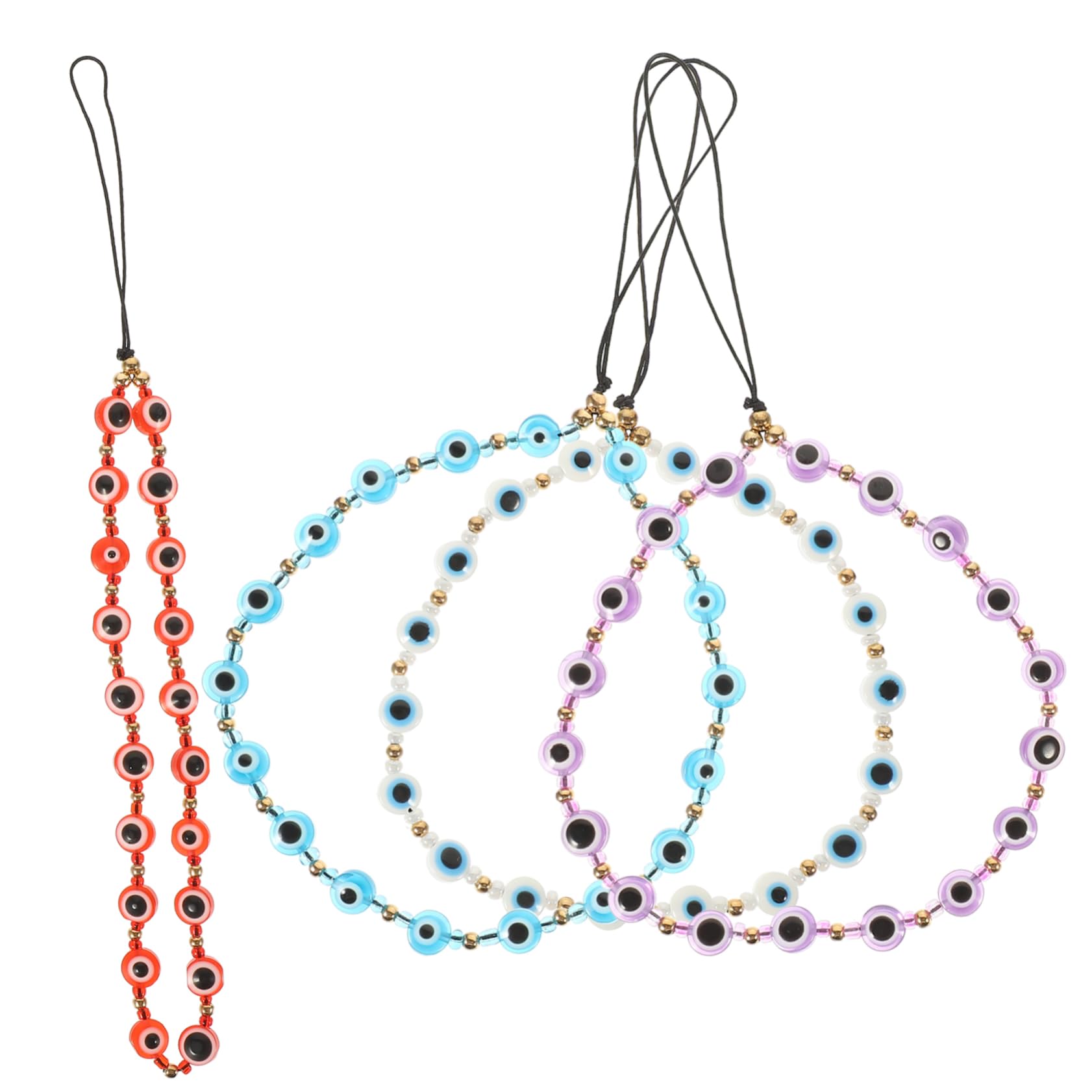Lurrose Beaded Handy Lanyard Teiliges Mit Augen Handy Strap Charm Für Smartphones Und Kreativ Für Frauen Und Mädchen Schickes Design Praktisch Und Leicht Verhindern