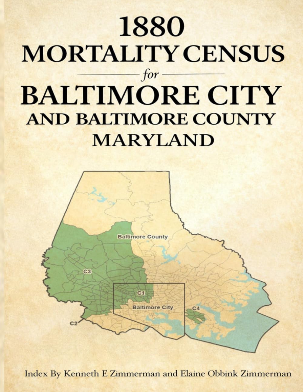 1880 Mortality Census for Baltimore City and Baltimore County, Maryland