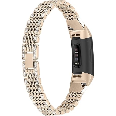 Hopply Compatible with Fitbit Charge 3 /Charge 4 Bands for Women Girl