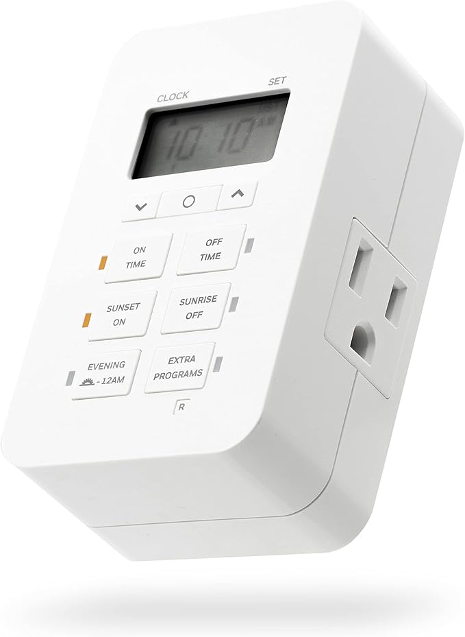 UltraPro Daysmart Indoor 7Day Plugin Digital Timer, Custom Settings, Presets/Countdown, 2