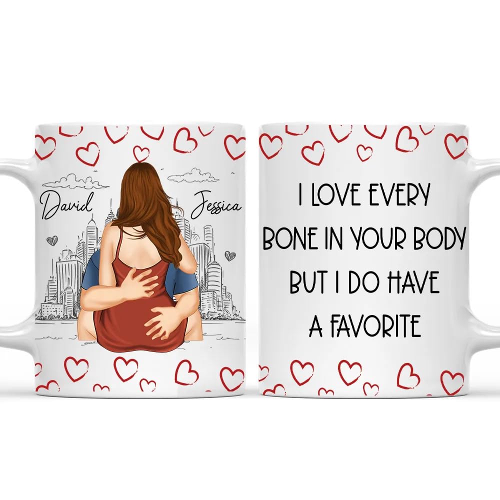 - Personalized I Love Every Bone In Your Body Custom Coffee Mug, Personalized 11oz & 15oz Coffee Mug for Husband, Wife, Couple, Gift for Wedding, Anniversary, Birthday, Valentine's Day