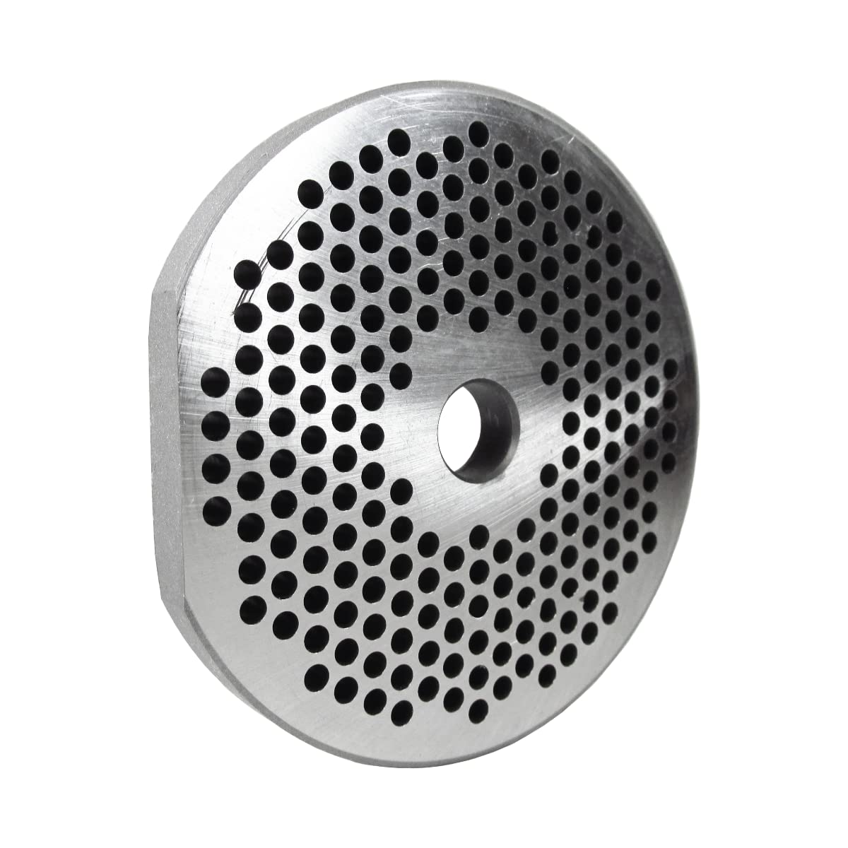 Grinder Plate with 1 Flat Edge for #22 Grinders, Butcher Boy, with 1/8" Holes for Hamburger
