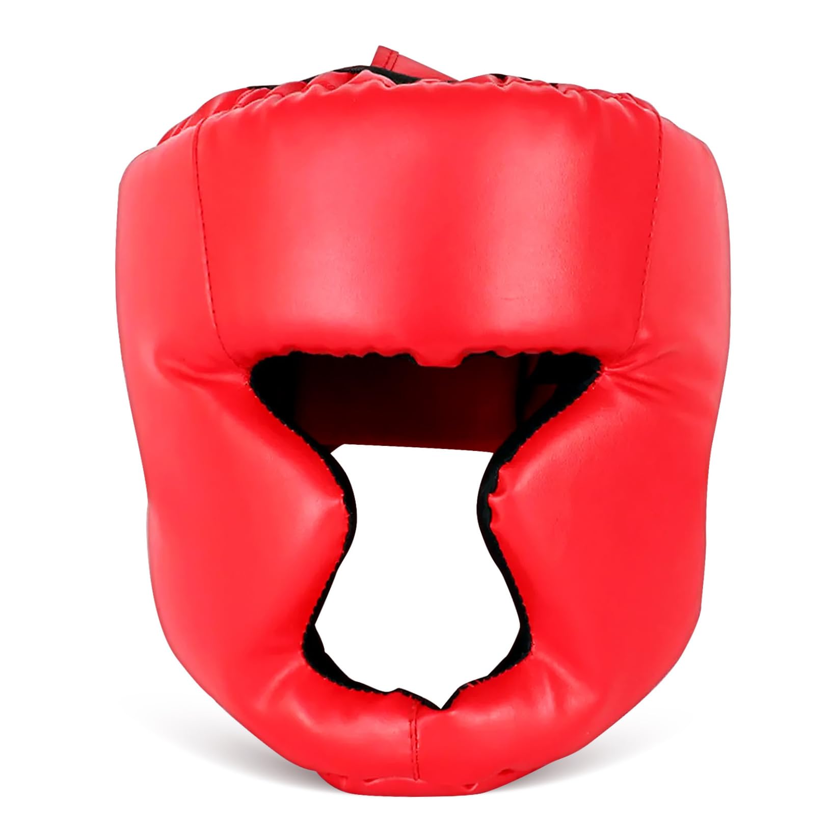 balacoo Boxing Mask Boys and Girls Training Headgear Sparring Guard Red Size s Moisture-Wicking Lining Comfortable Fit