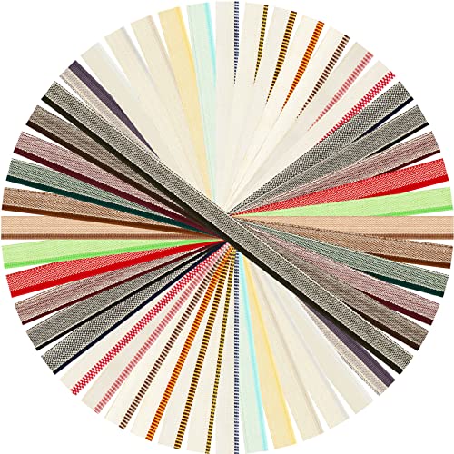 48 Pcs Book Binding Headbands Endbands 11.8 Inches Long Medium Cotton Book Headband Binding Kit for Beginners, 0.5 Inch Wide, 24 Colors by Juexica - Used condition - US$7.12