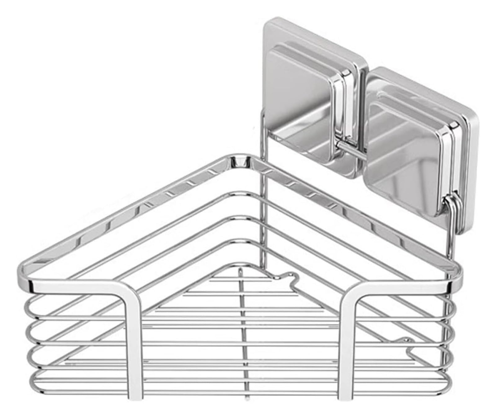 Estantes de Ducha, Estante de Pared for baño, Organizador de Ducha de Esquina de Acero Inoxidable sin taladros.