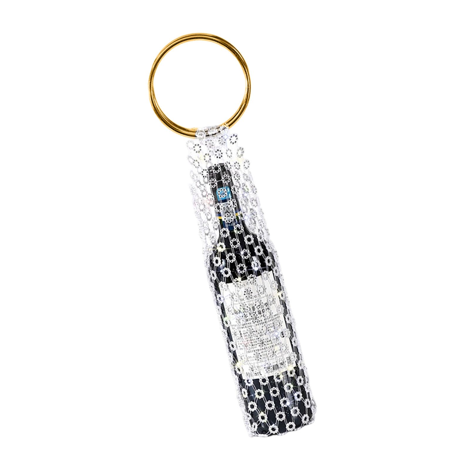 Shntig Clear Beverage Case with Detailed Craftsmanship Great for Bridal Celebrations and Gatherings Festive Liquor Presentation Bag
