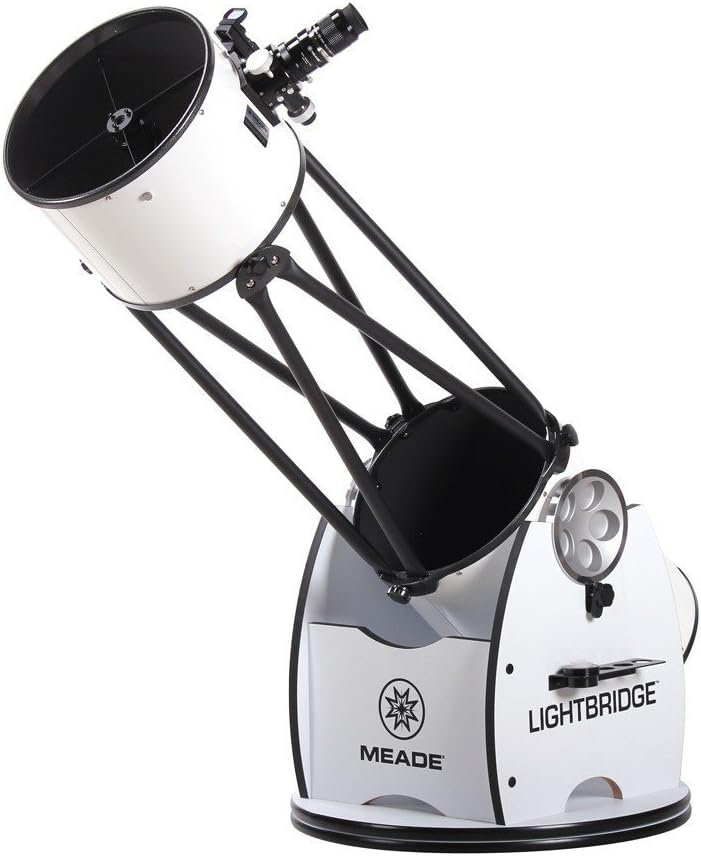 Meade Instruments 1205-05-03 LightBridge 12-Inch Truss Tube Dobsonian Telescope, Open Truss (Black)