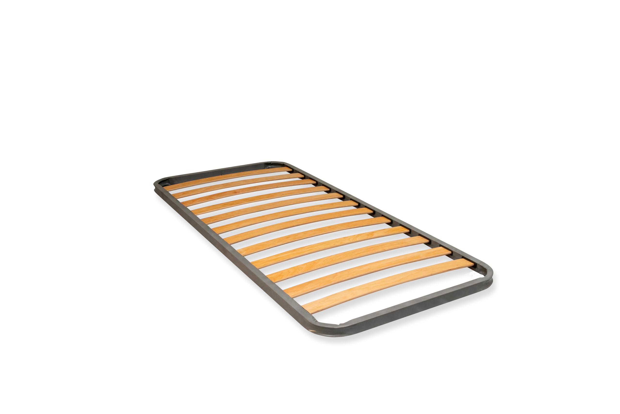 Rete a Doghe Strette 100x200 cm, Singola Ortopedica, Da Appoggio Senza Piedi, Da Incasso per Letto e Cameretta