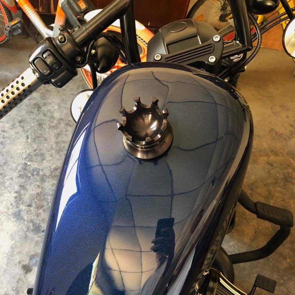 Motorcycle Crown Style Fuel Tank Cap 