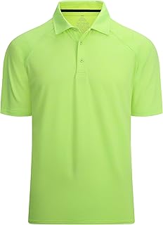 Mens Golf Shirt Moisture Wicking Quick-Dry Short Sleeve Casual Polo Shirts for Men