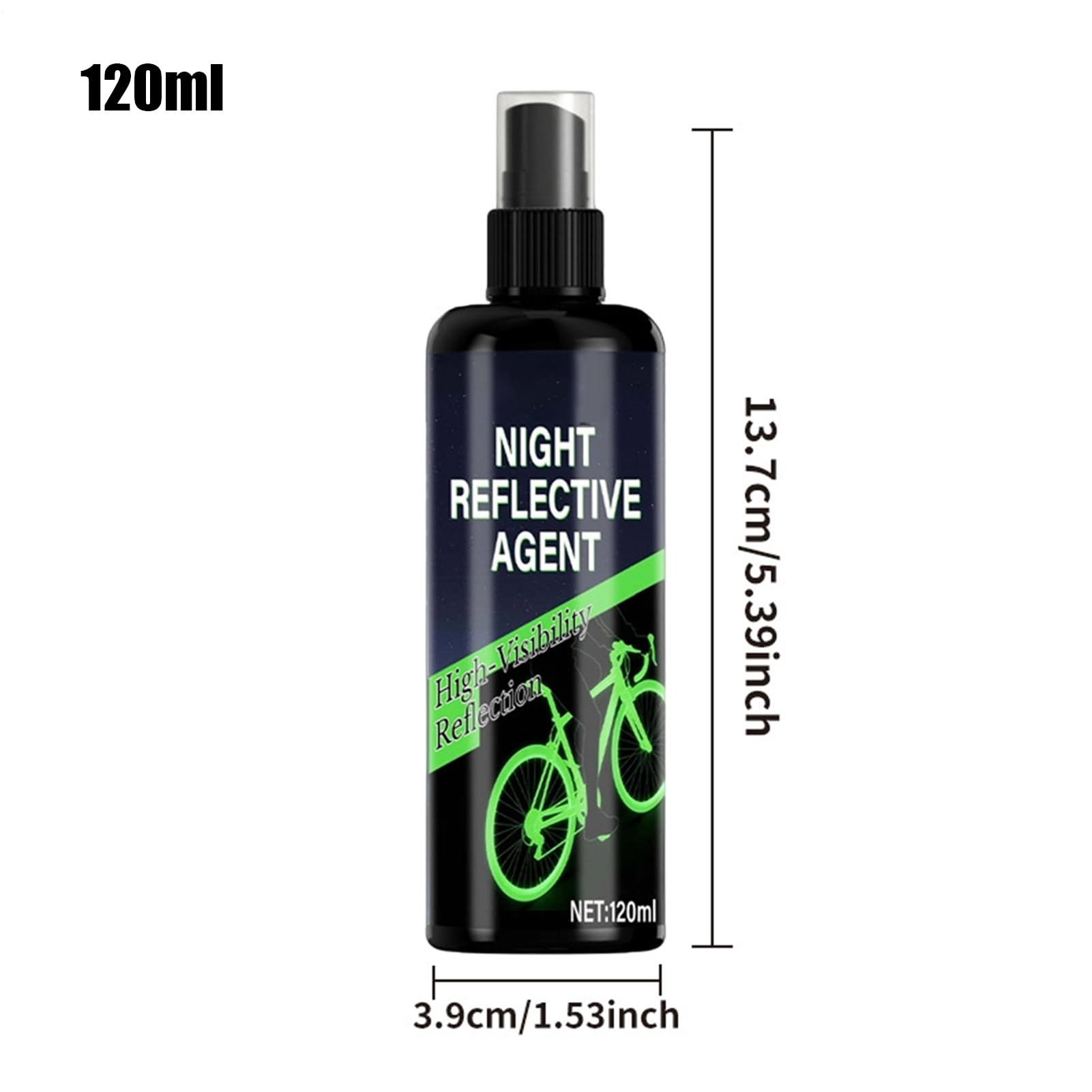 Reflective Spray Paint - Bike Fluorescent Marking Spray - Bicycle Luminous Marking Paint - for Camping Hiking Travel Outdoor Commuting Dirt Mountain — view 6