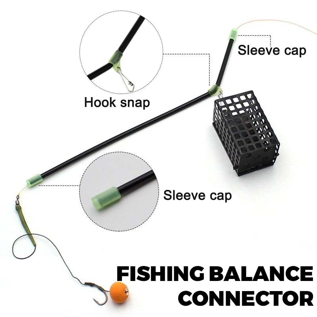 20 pezzi accessori per la pesca, braccio antigroviglio, braccio antigroviglio per la pesca, braccio antigroviglio per la pesca, leggero, durevole, riutilizzabile, adatto per la pesca