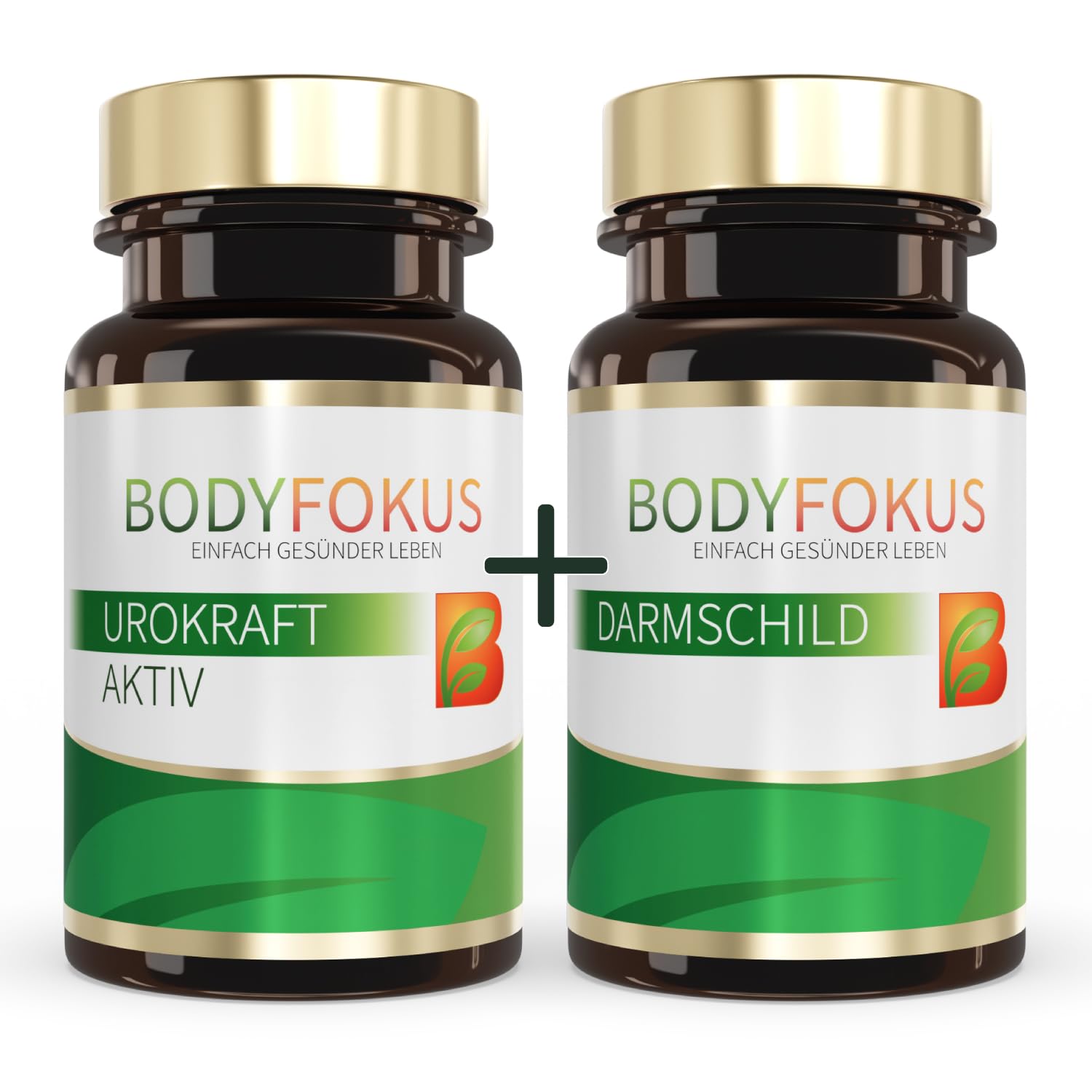 BodyFokus Duo UroKraft Aktiv DarmSchild Sägepalme Zink Selen 2x60 Kapseln