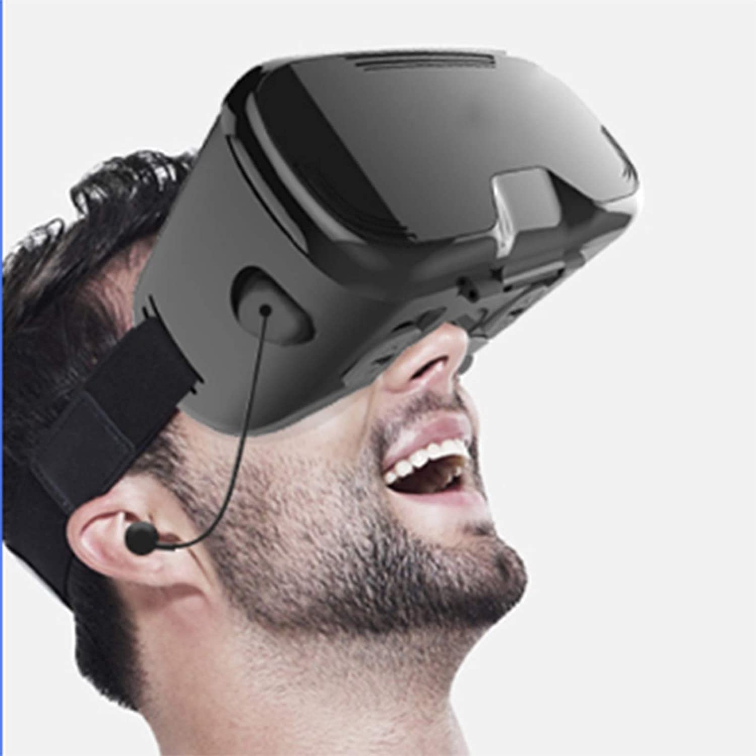 VR Auriculares, Auriculares de Realidad Virtual, 4d VR Gafas for películas y Videojuegos - Gafas de Realidad Virtual VR Gafas compatibles con teléfonos Dentro de 4.5"-6.7" (Color : A)