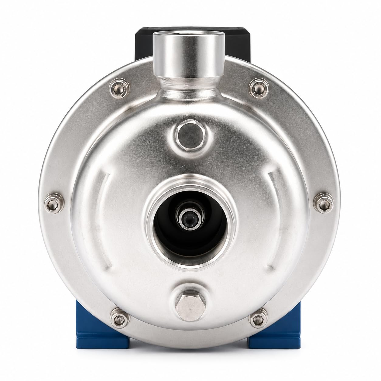 Ampika FCP 1,0/12-АМ 380V - Bomba Centrífuga Autocebante de Acero Inoxidable AISI 304, Apta para Uso Alimentario (Agua, Leche, Zumos), Caudal 1000 L/h, IP55
