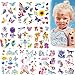 Tattoo Glitzer,Tattoo Kinder,Glitzer Tattoo Set,Cartoon Tattoo Set,Kindertattoos Aufkleber,Temporäre Tattoos,Tattoo als Geburtstagsmitgebsel,für Halloween Weihnachten Geburtstag Party