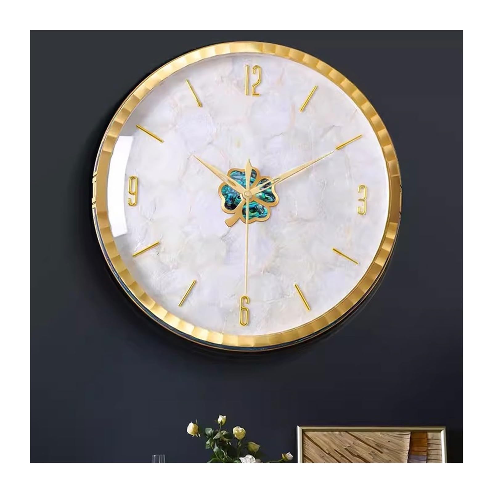 EINES Silent Decorative Wall Clock Clock Wall Clock Living Room Home Decoration Silent Quartz Clock Wall Clock Easy to Read