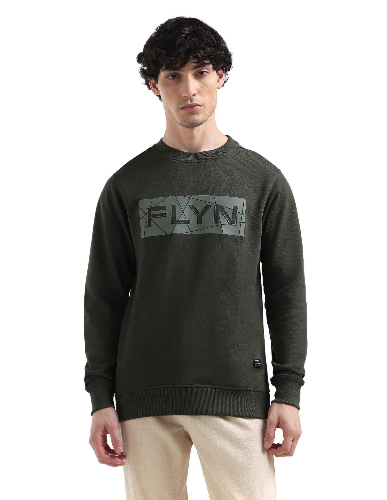 Flying Machine Men's Regular Fit Sweatshirt| Printed-picture-27