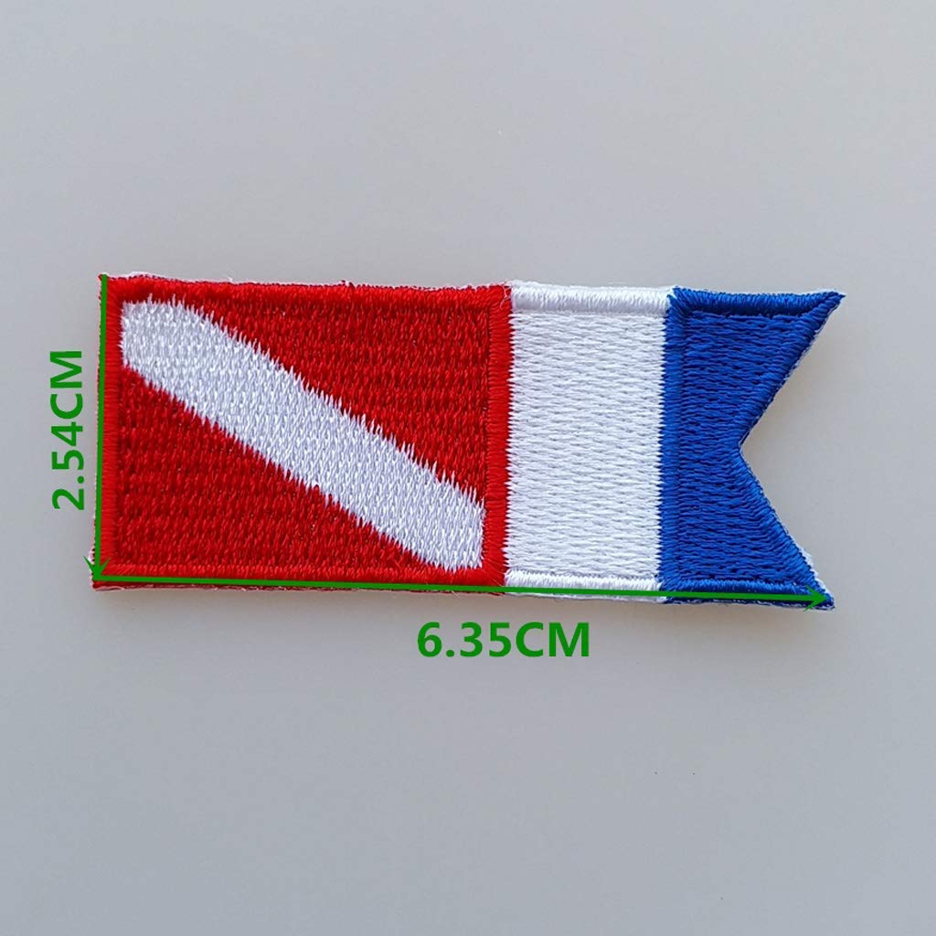 Patch Subacquea Alpha Toppa Ricamata Per Subacqueo - Motivo - Foto 2