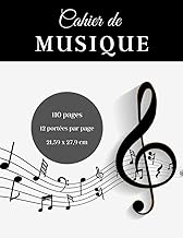 Livres Cahier de Musique: Pour composition musicale - Feuilles de partitions - 12 portées par page - Apprentissage et perfectionnement instruments PDF Livres Cahier de Musique: Pour composition musicale - Feuilles de partitions - 12 portées par page - Apprentissage et perfectionnement instruments PDF