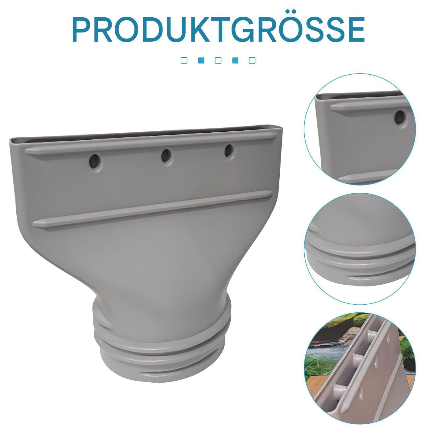 Flacher Klimaanlage Abluftschlauch Adapter, Klimaanlage Kippfenster Adapter Für 130mm/150mm Durchmesser Abluftschlauch Klimagerät Fenster, Abluftschlauchs Adapters Kippfenster Mobile/Auto Klimagerät
