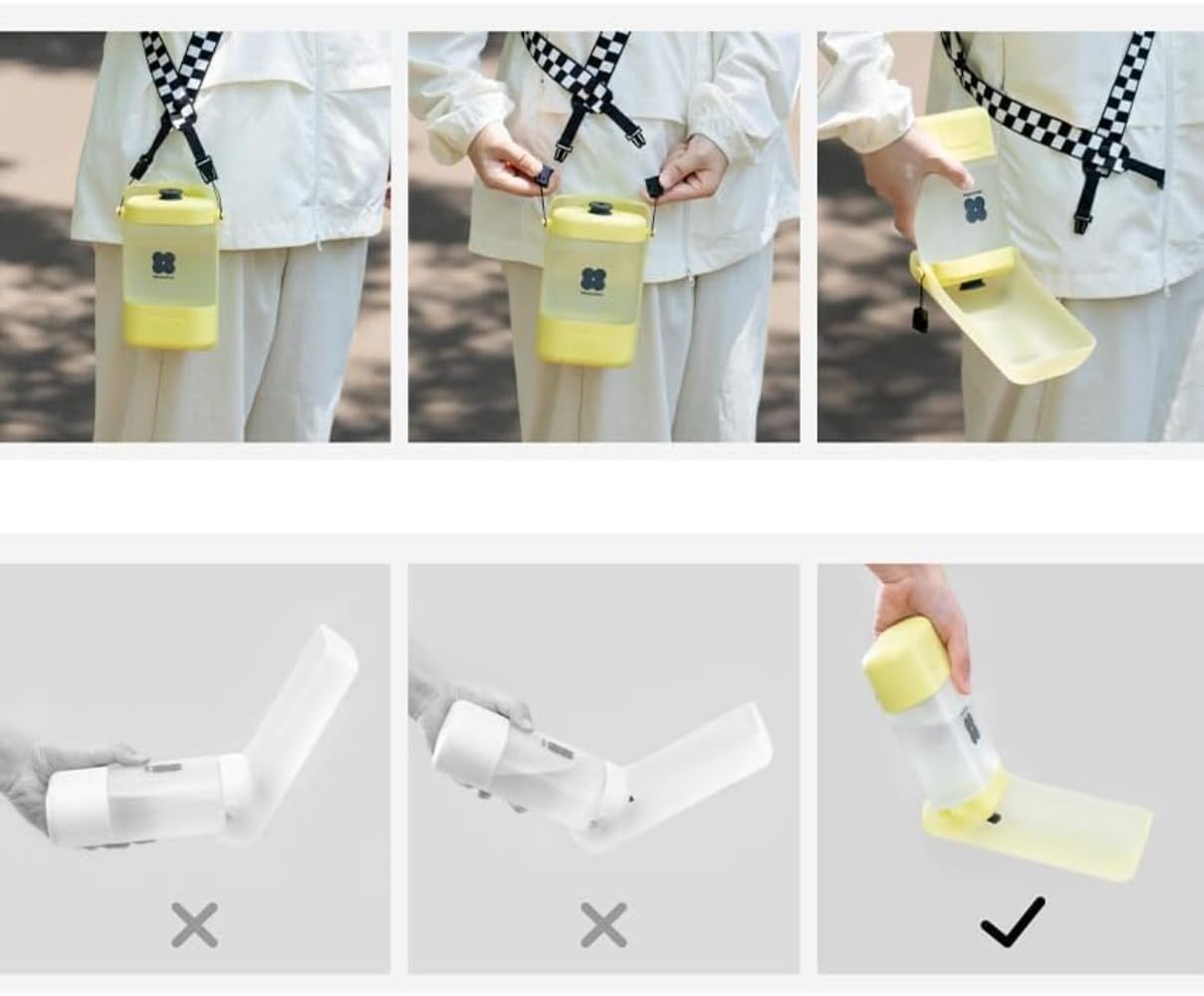 犬用 水飲み器 給水ペットボトル 散歩グッズ 給水器 水筒 食皿 おしっこシャ Amazon.co.jp: Yobuisg 犬用 水飲み器 給水ペットボトル 散歩グッズ