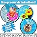 BigMouth Inc Inflatable Drink Holder for Pool - Floating Cup Holder for Hot Tub & Water - Fun Outdoor Beverage Float - Donuts