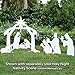 Outdoor Weatherproof Nativity Scene - 3 Wise Men Figures, Made in USA, Durable Plastic, Compact Storage, White