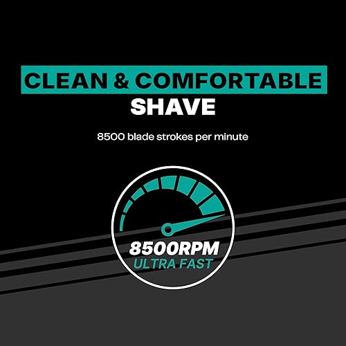 Miniatura 3 de Conair Afeitadora de aluminio para hombre  Peluquero facial para hombre  Hipoalergénico e inalámbrico  Portátil, funciona con pilas para viajes