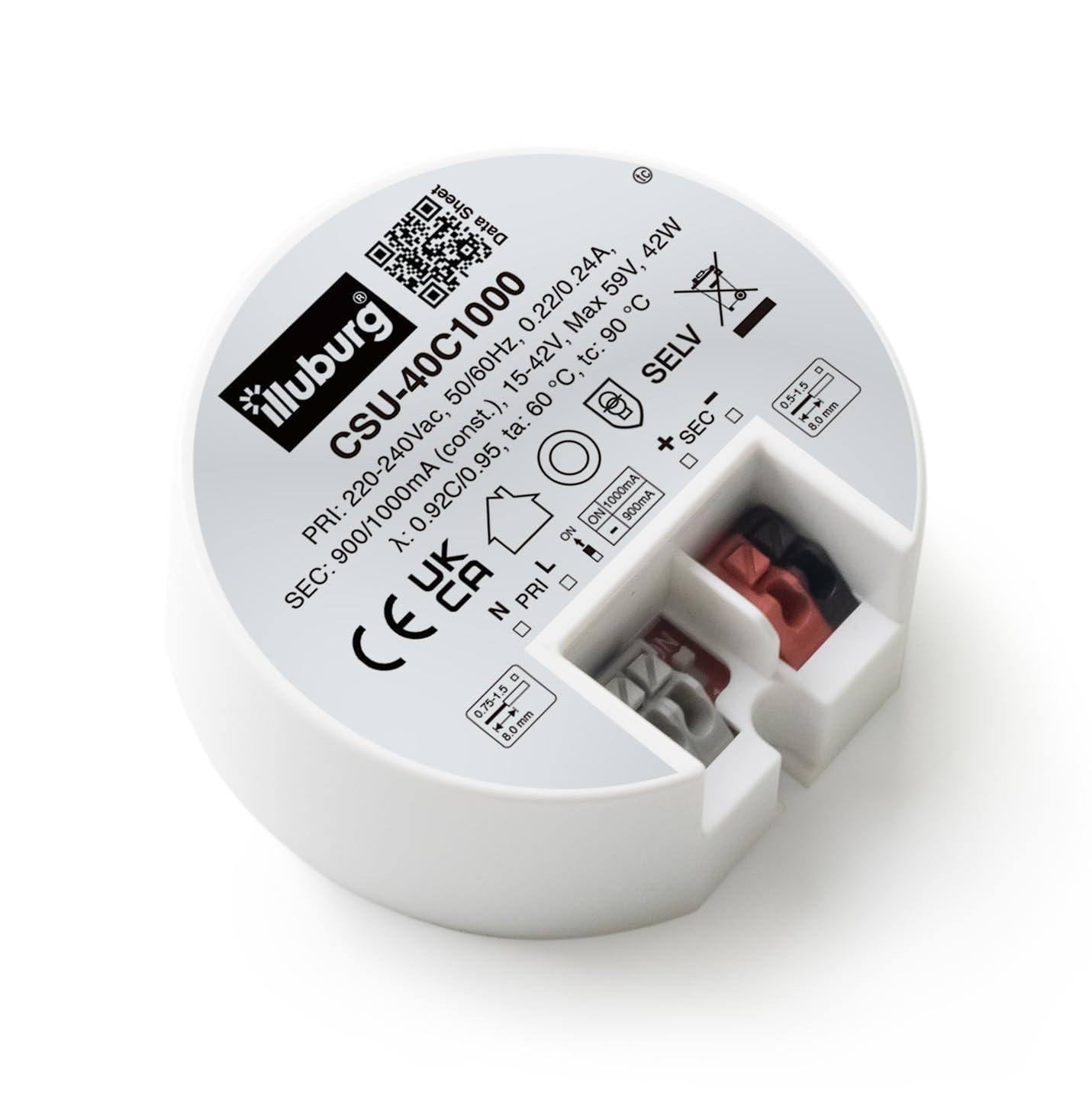 illuburg LED Driver 900mA - 1000mA Constant Current 14W - 40W Flickerfree LED Power Supply Transformer โ image 1