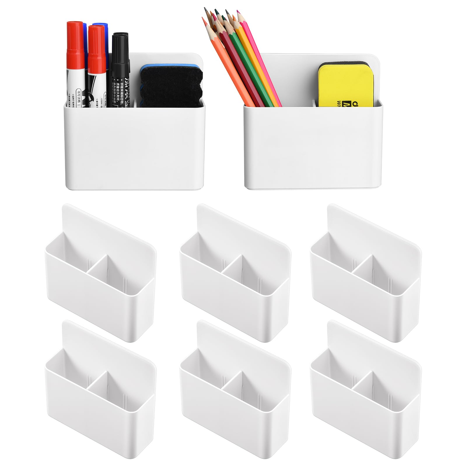 Porte-stylo magnétique puissant Mabrasse avec grand panier de rangement pour tableau
