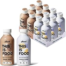 yfood drink Classic Choco & Creamy Cookie, tasty meal replacement, THIS IS FOOD drink, 34g of protein, 26 vitamins and mineral (12 x 500ml)
