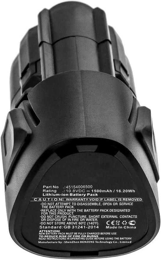 Synergy Digital Gardening Tools Battery, Compatible with STIHL HSA 25 Cordless Shrub Gardening Tools, (Li-ion, 10.8V, 1500mAh) Ultra High Capacity, Replacement for STIHL 45154006500 Battery