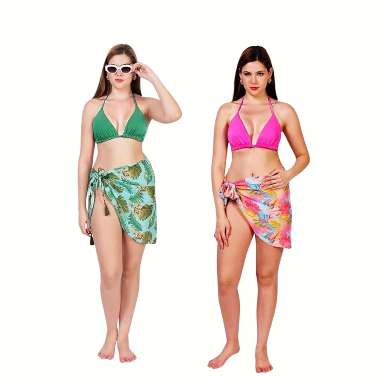 Combo Beach Swimwear Cover-Up Skirt – Stylish Women's Bikini Wrap, Swimsuit Skirt, Resortwear for Poolside & Vacation