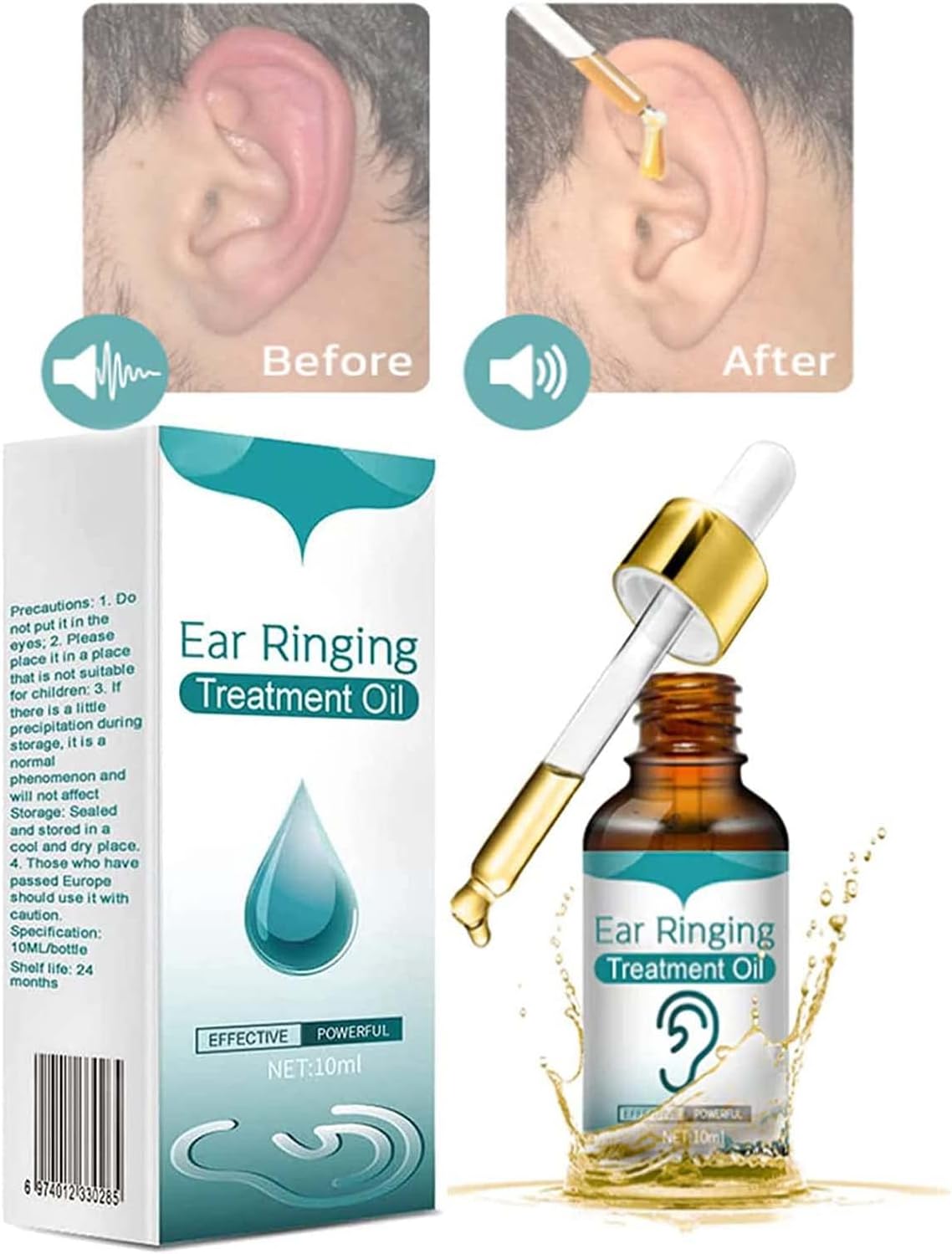 Japanese Ear Ringing Treatment Oil All Natural Herbal Ear Ringing