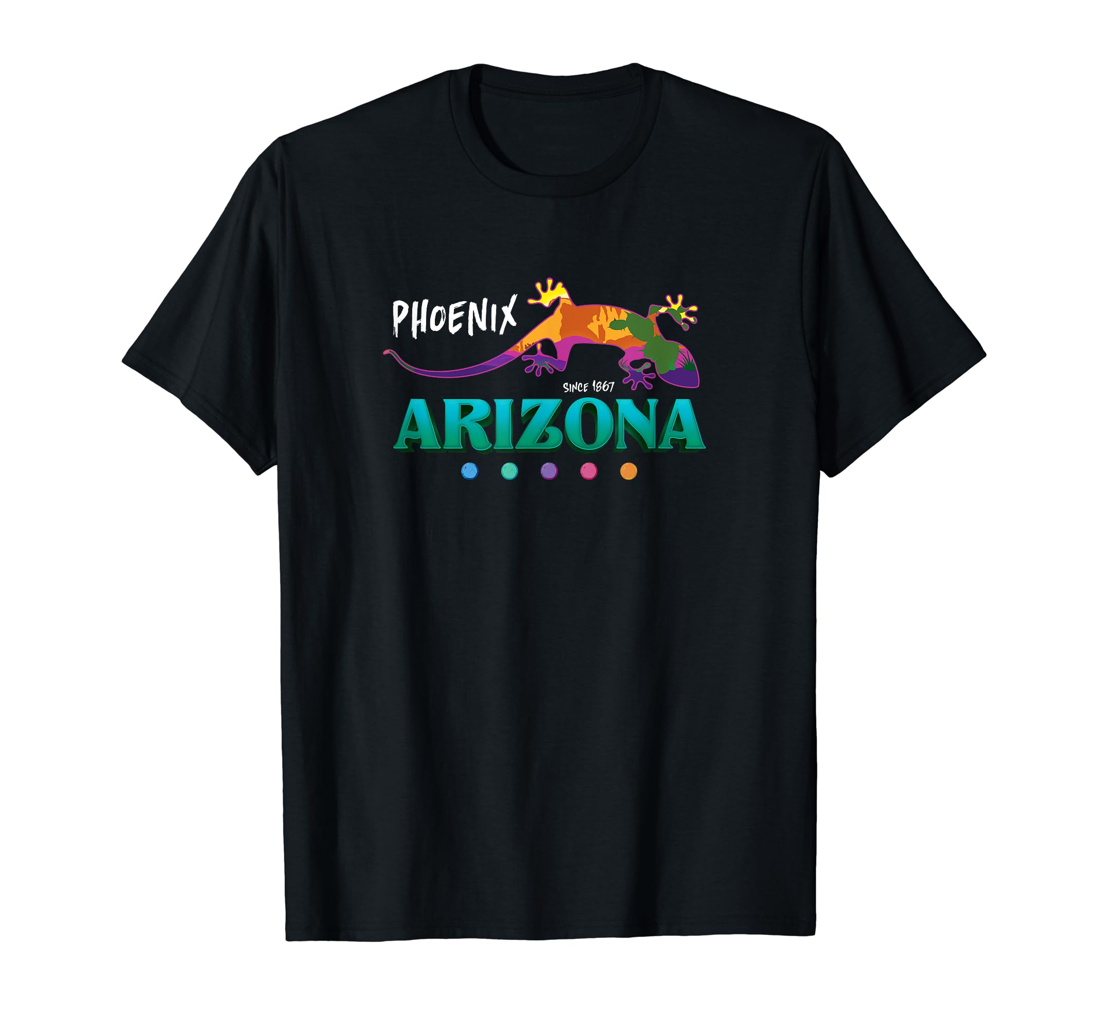 Phoenix Arizona Gifts KAEDAMPhoenix Arizona Desert Gecko Lizard Vacation Souvenir T-Shirt