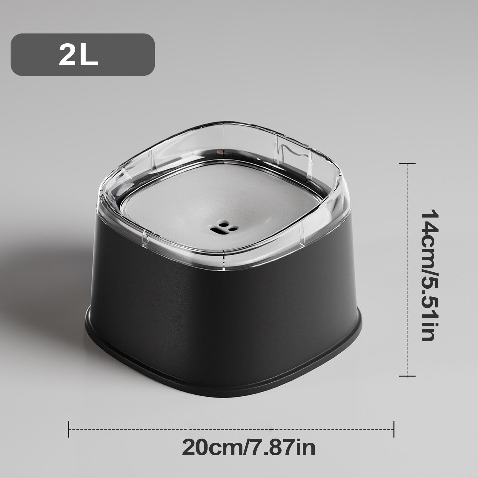 Gamelle d'Eau Anti-Débordement pour Chien Avec Disque Flottant Antidérapant | Gamelle d'Eau Anti-Éclaboussures pour Chien pour Intérieur Extérieur Maison