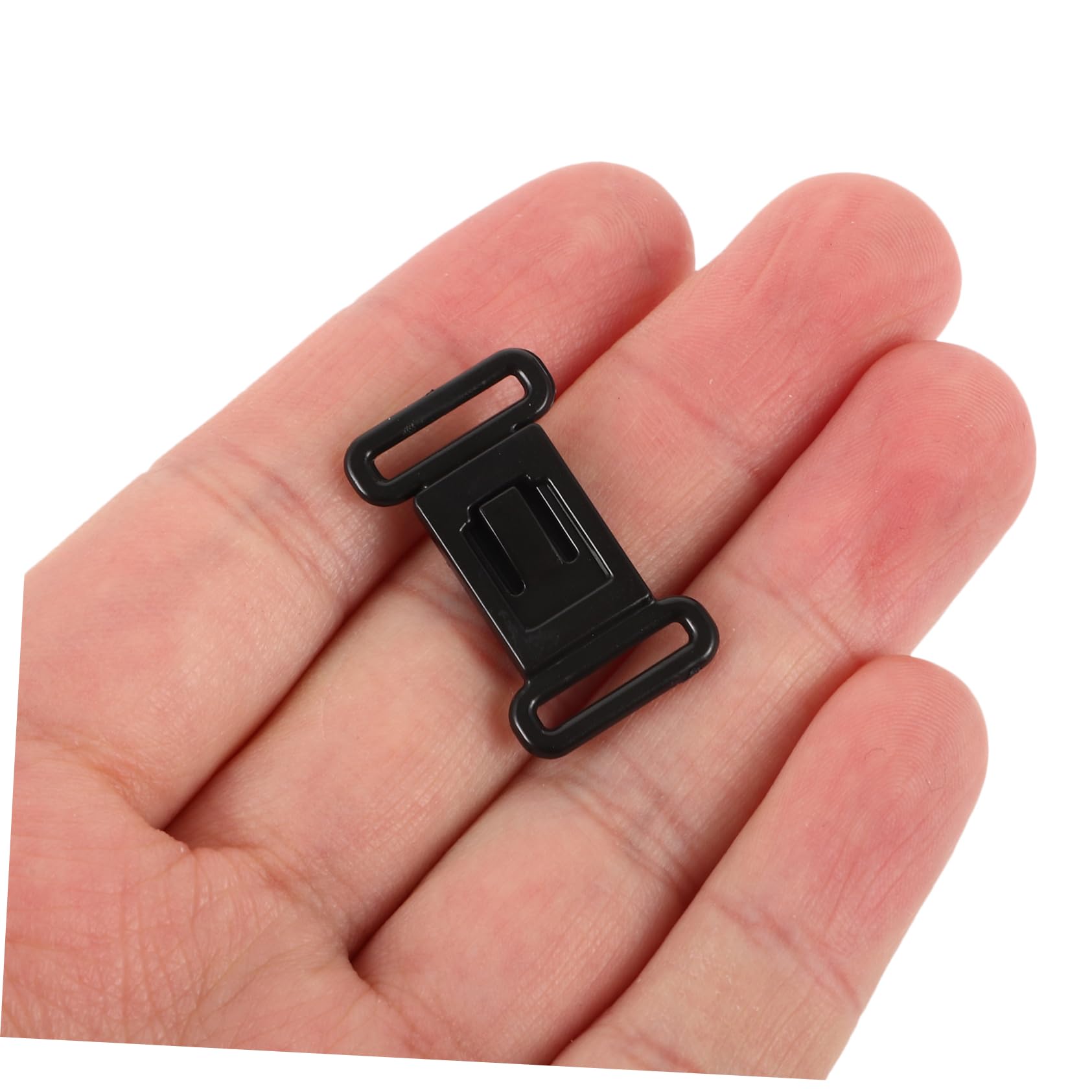 Artibetter 500 Sätze Unterwäsche-Knopf Haushalts-BH-Schnalle weibliche Versorgung Bequeme BH-Schnalle BH-Haken kompakter BH-Clip bequemer BH-Einsteller Harz Black