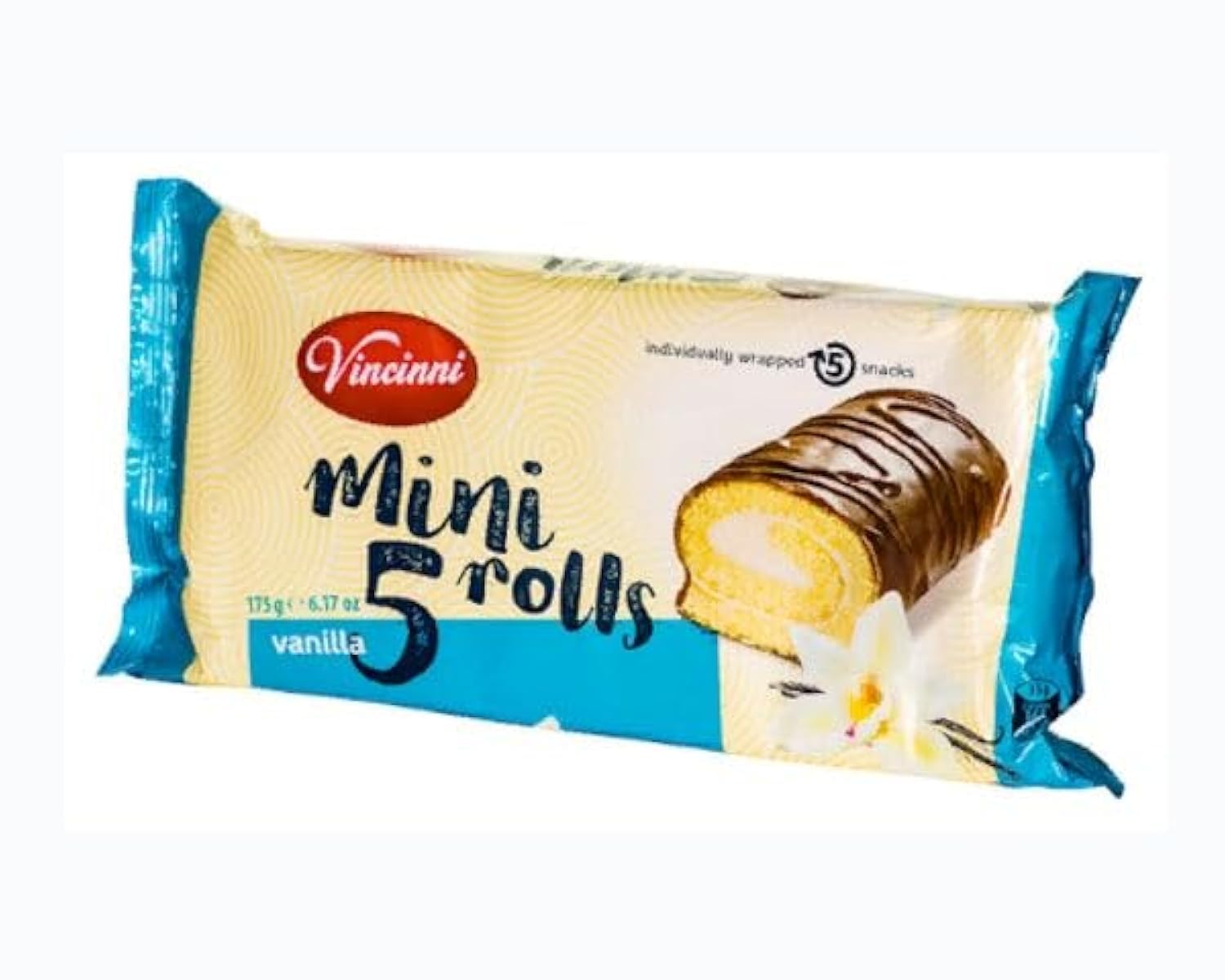 Vincinni Vanilla Flavour Mini Swiss Rolls 175 g