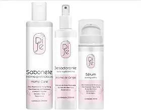 Kit Higiente Íntima Sabonete com Prébioticos, Desodorante Aroma Cereja, Serum Peeling Clareador Virilha e Axilas