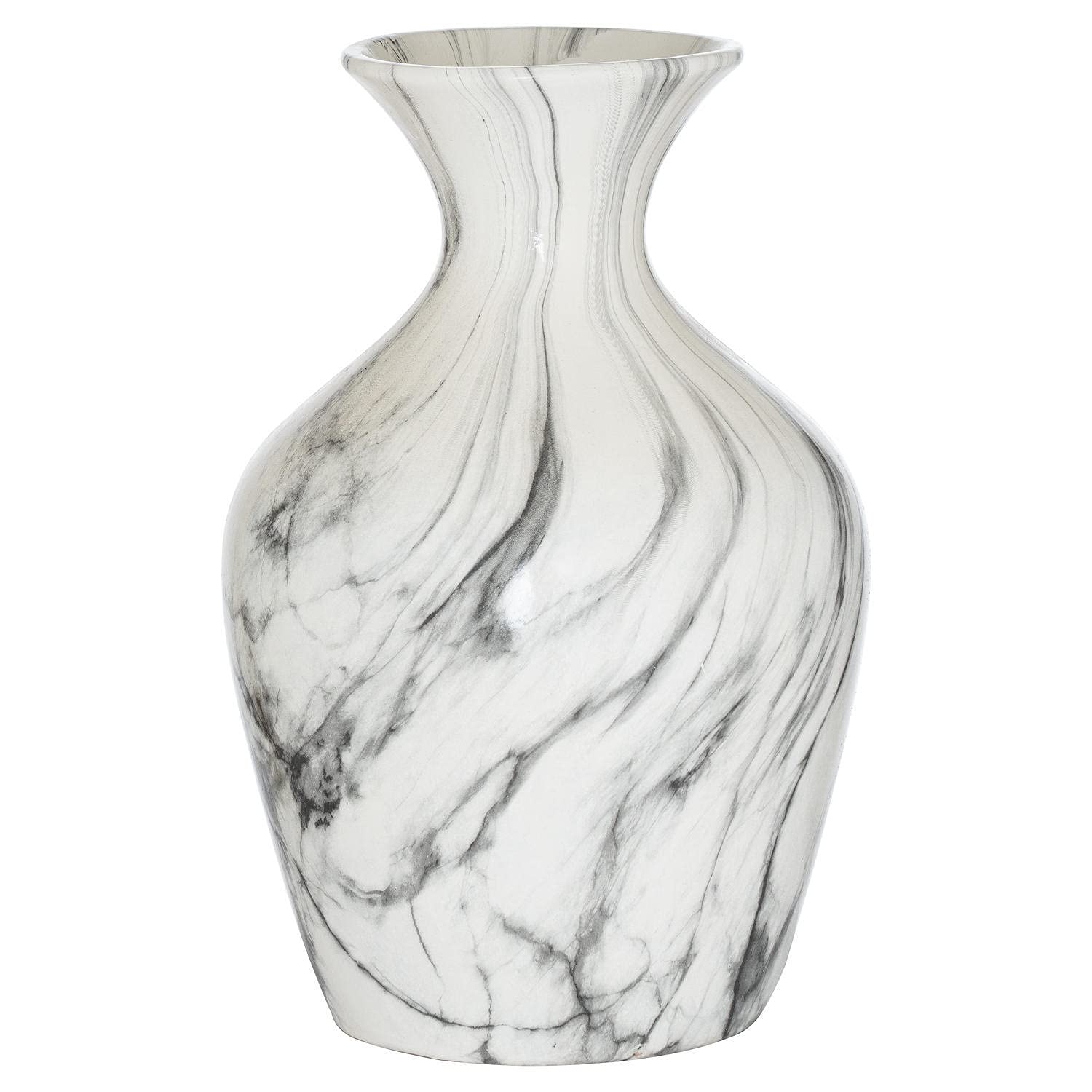 Hill Interiors Mixed Marble Ellipse Large Vase, 36 X 23.5 X 2.18Cm