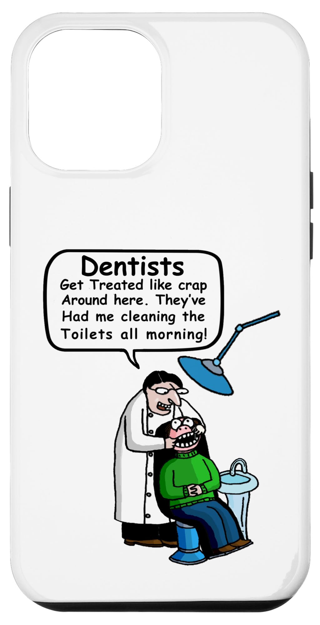 Amazon.com: iPhone 15 Pro Max Funny Dentist Cartoon humor gift for